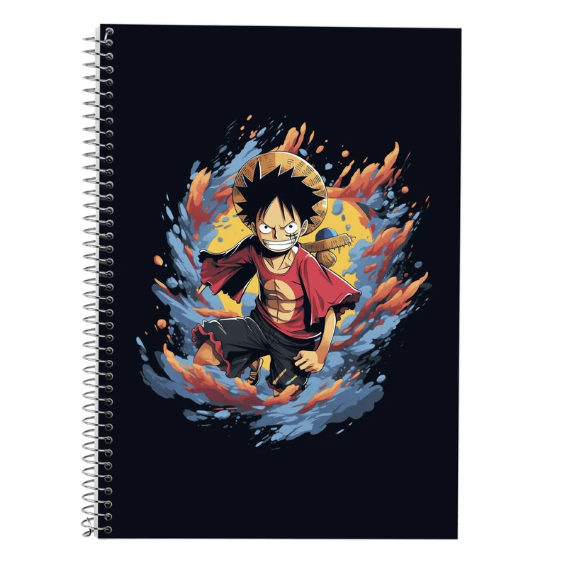 دفتر زبان 50 برگ مدوپد مدل دوخط طرح وان پیس One Piece کد DF11727