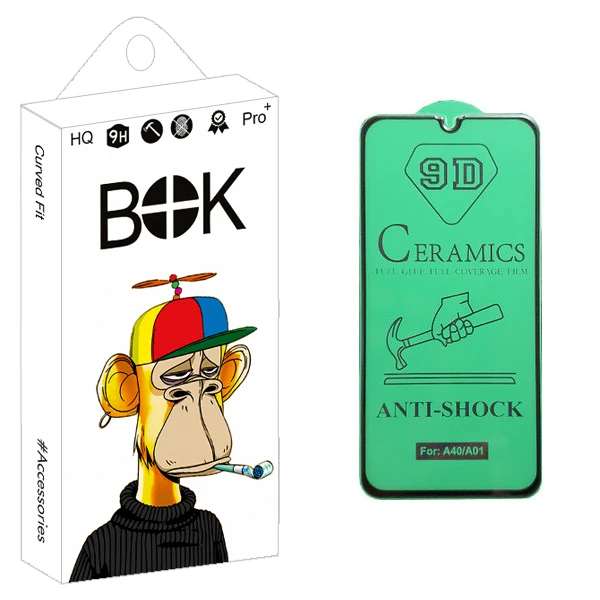 محافظ صفحه نمایش سرامیکی بوک مدل +HD مناسب برای گوشی موبایل سامسونگ Galaxy A01