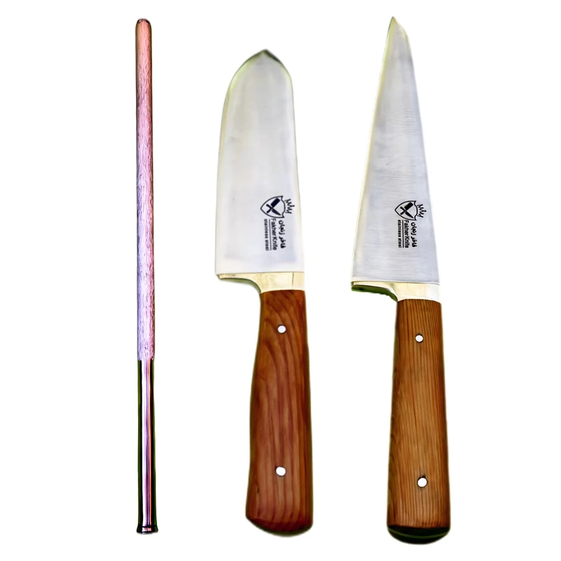سرویس چاقو 3 پارچه فاخرزنجان مدل قصابی