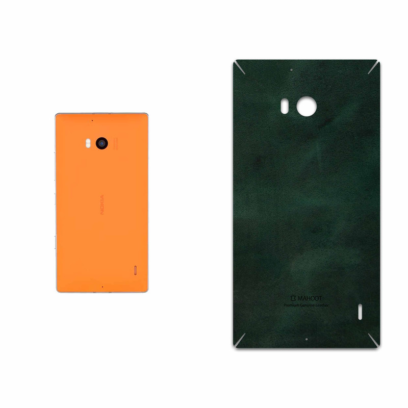 برچسب پوششی ماهوت مدل Green Buffalo Leather مناسب برای گوشی موبایل نوکیا Lumia 930