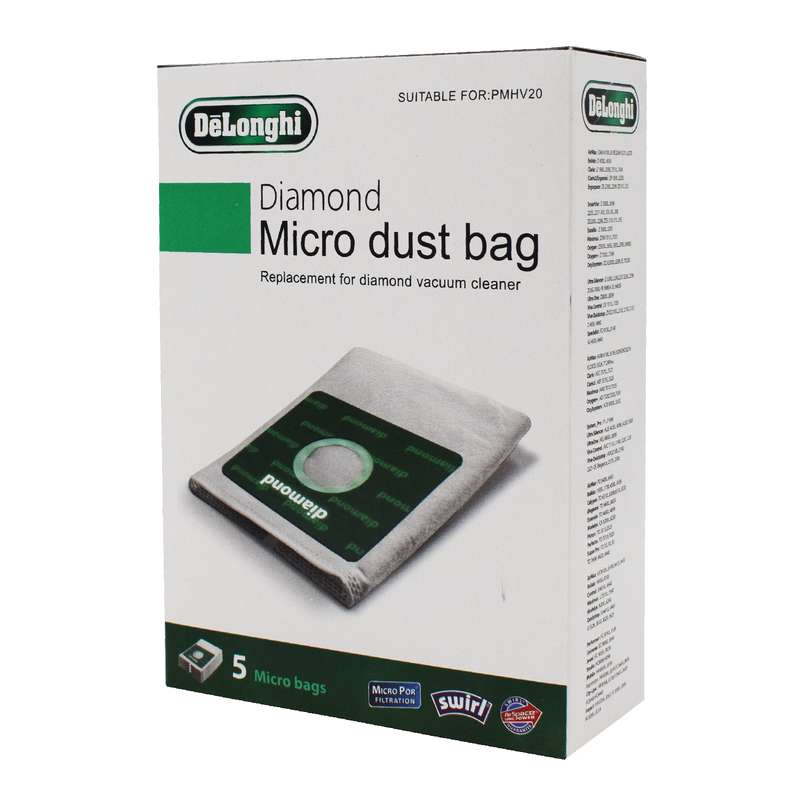 پاکت جاروبرقی مدل میکرو مناسب جاروبرقی دیاموند پاسا بسته 5 عددی