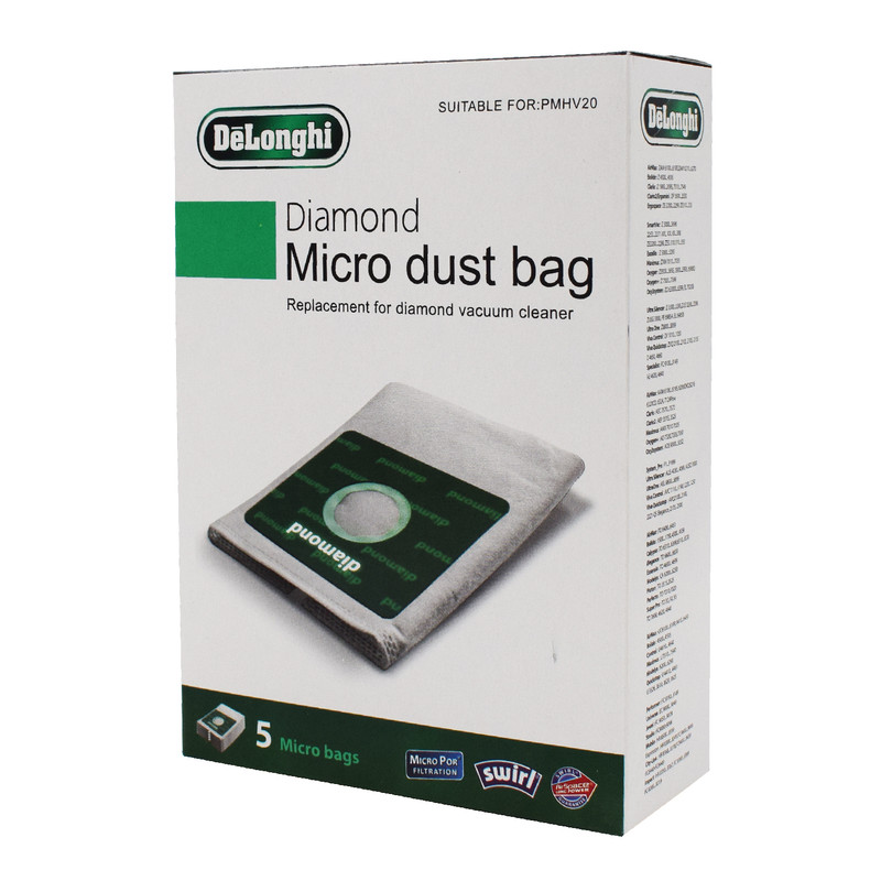 پاکت جاروبرقی مدل میکرو مناسب جاروبرقی دیاموند پاسا بسته 5 عددی