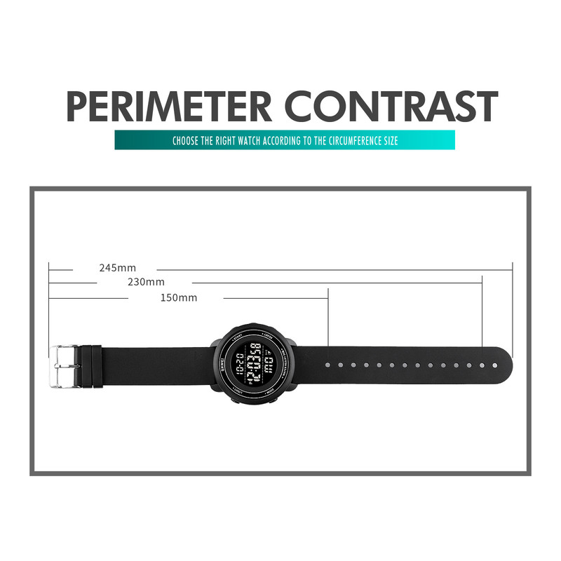 ساعت مچی دیجیتال مردانه اسکمی مدل 1736black