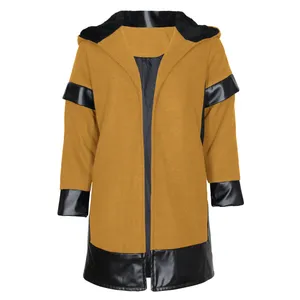 پالتو زنانه مدل ویشکا رنگ زرد