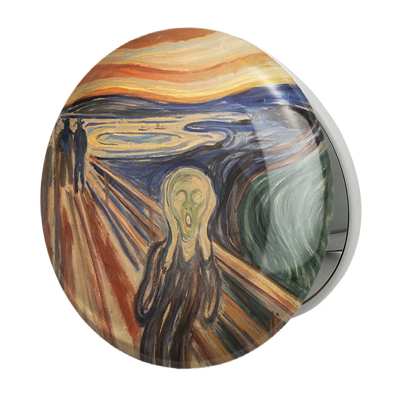 آینه جیبی خندالو طرح جیغ ادوارد مونک مدل تاشو کد 36853