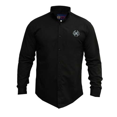 پیراهن آستین بلند مردانه مدل MB-HOS52130-PR.SA-ME رنگ مشکی