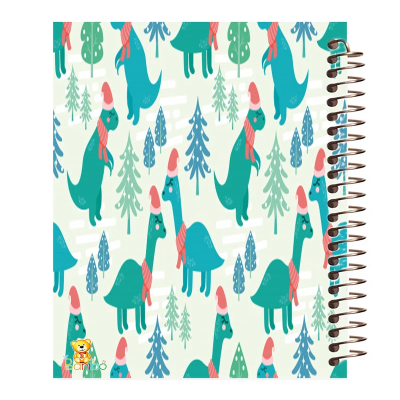 دفتر نقاشی 50 برگ بانیبو مدل دایناسور کریسمسی کد 483