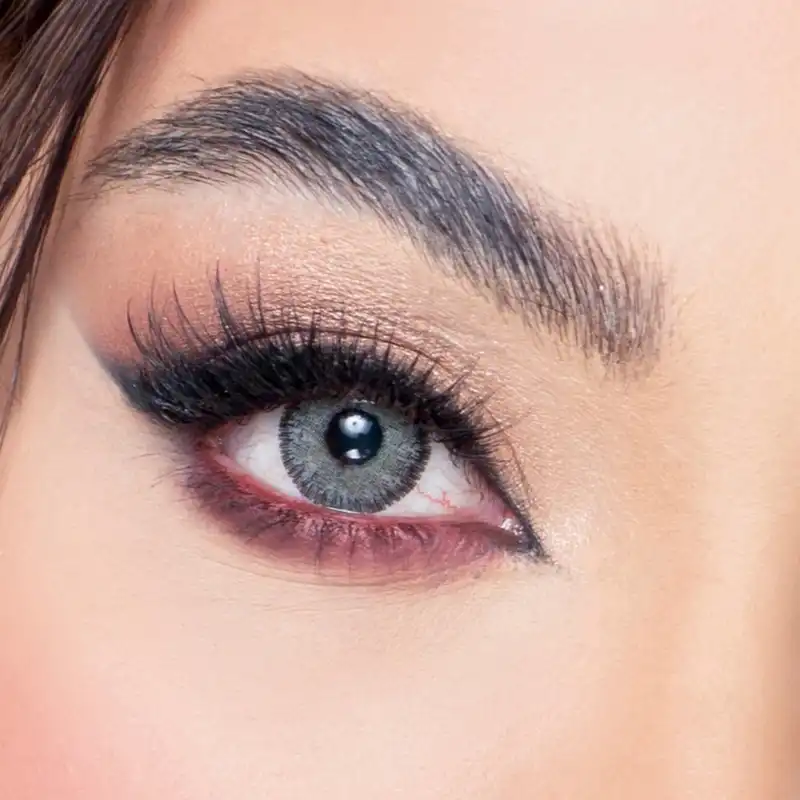 لنز چشم رویال ویژن کد 347 رنگ دور دار خاکستری سبز متوسط