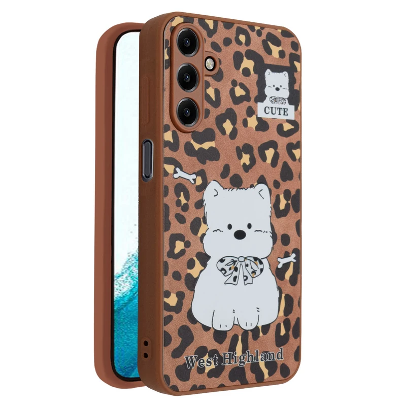 کاور مدل Westie Leopard مناسب برای گوشی موبایل سامسونگ Galaxy A15
