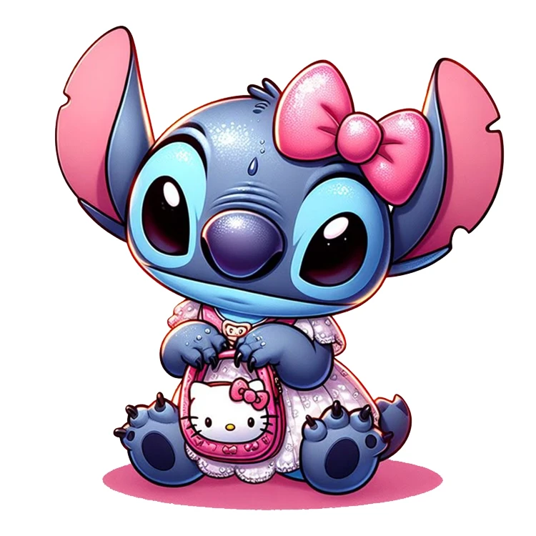 استیکر پارچه و لباس پاد آفرین مدل کارتون استیچ کد DKST49