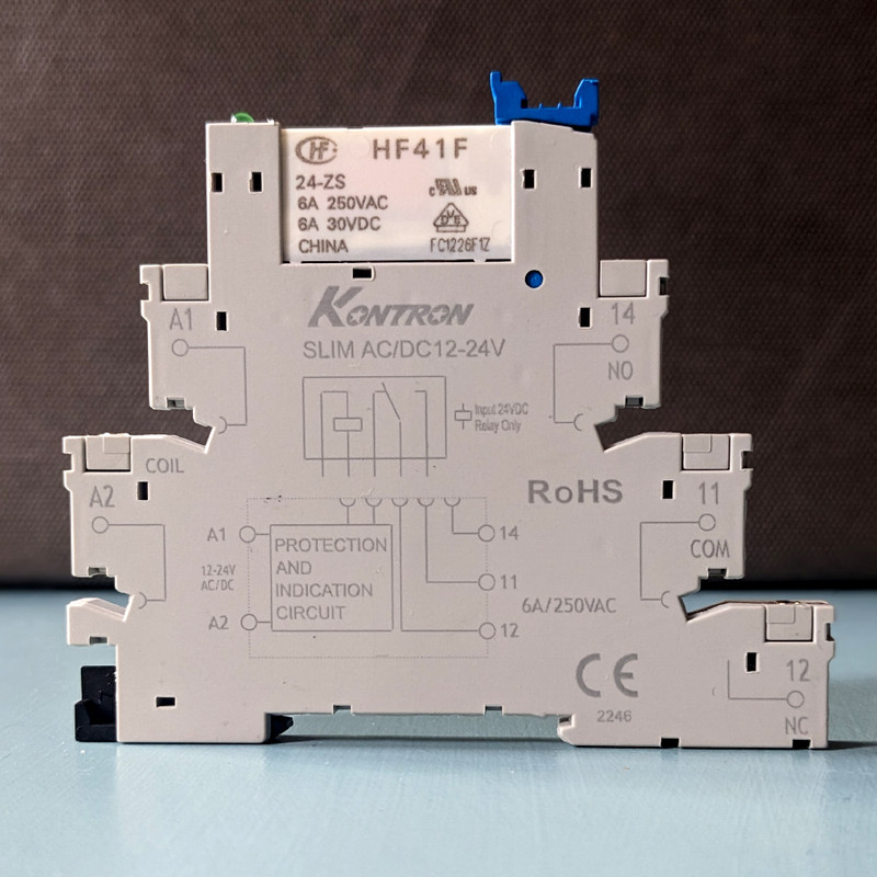 رله اسلیم پی‌ال‌سی کنترون مدل HF41F