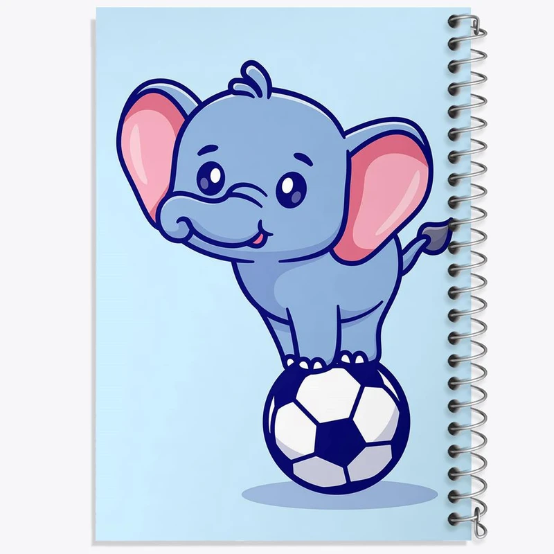 دفتر مشق 50 برگ خندالو مدل فیل کوچولو کد 29481