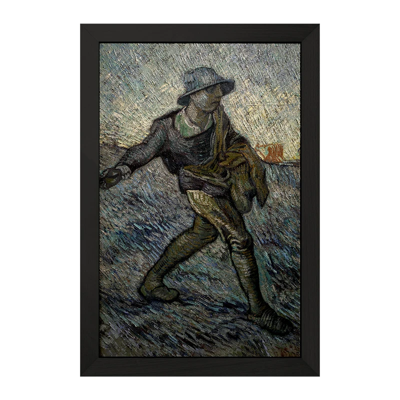 تابلو خندالو مدل بذر افشان ونسان ونگوگ (Van Gogh) کد 36818