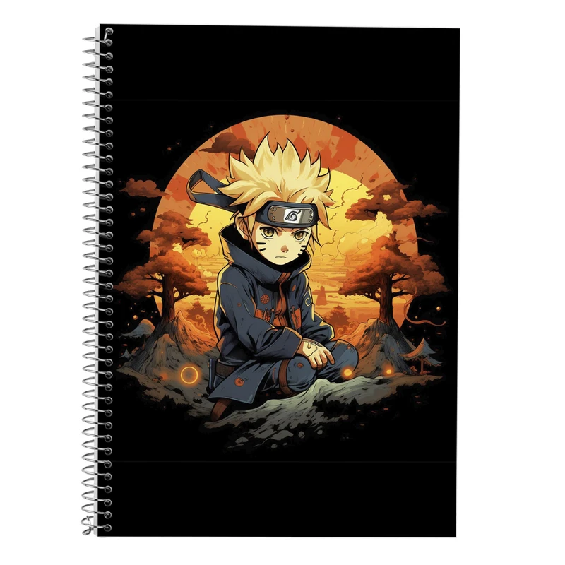 دفتر زبان 50 برگ مدوپد مدل دوخط طرح Naroto کد DF11336