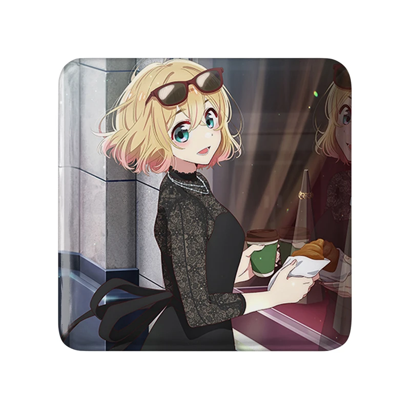 مگنت خندالو طرح مامی انیمه کانوجو اوکاری مدل مربعی کد 34806