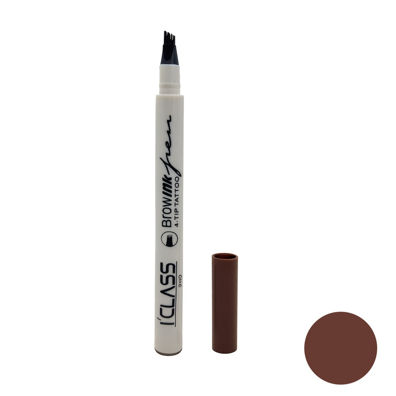 هاشور ابرو آی کلاس مدل Walter شماره 02 رنگ قهوه ای تیره