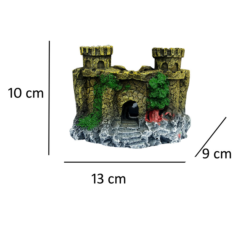 قلعه تزیینی آکواریوم مدل دو بارو