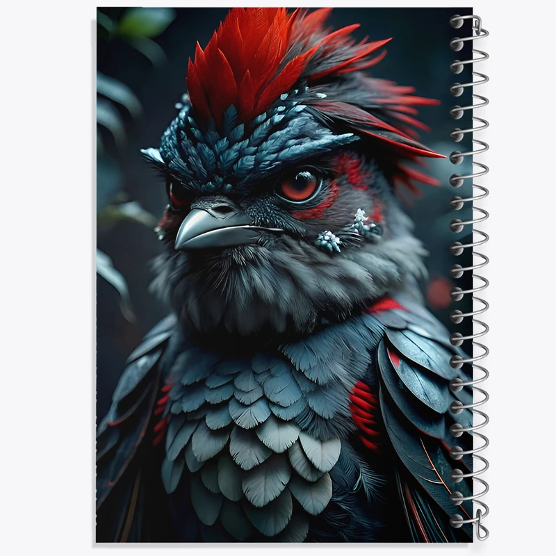 دفتر ژورنال نویسی 50 برگ خندالو مدل نقطه ای طرح پرنده کد F7766