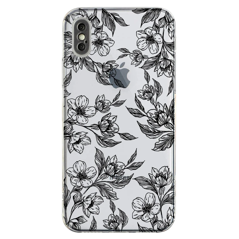 کاور مگافون طرح گل مدل C50-B مناسب برای گوشی موبایل اپل iPhone X / XS