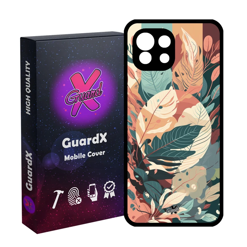 کاور گارد ایکس طرح برگ مدل Glass10657 مناسب برای گوشی موبایل شیائومی  MI 11 Lite