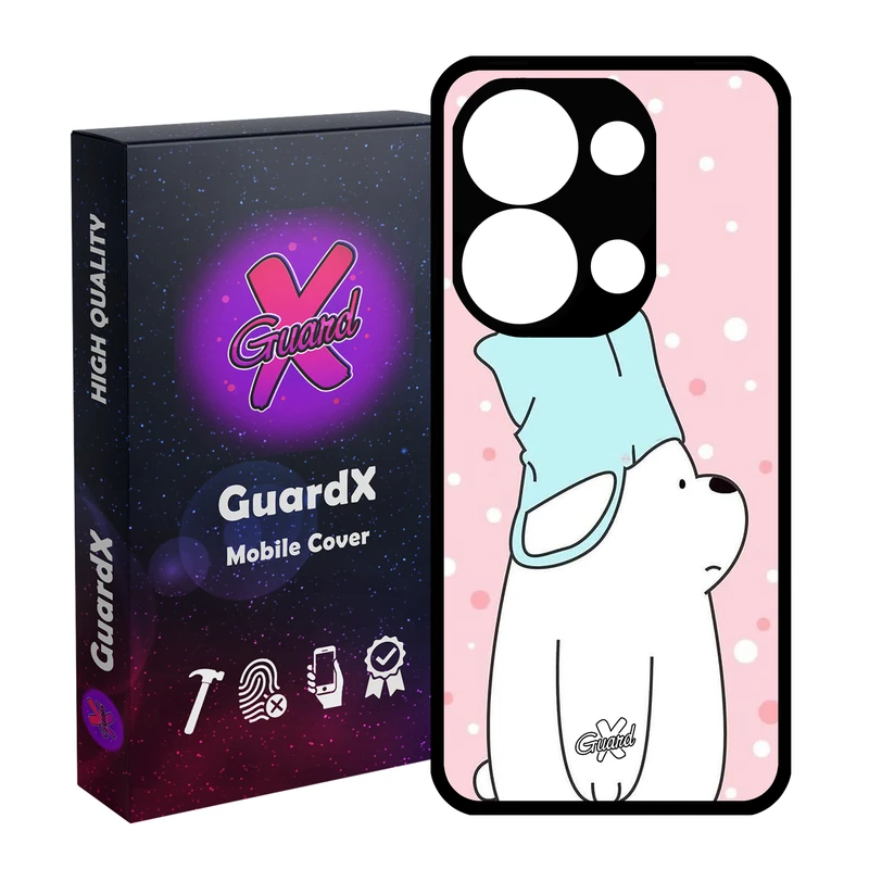 کاور گارد ایکس طرح Bear مدل Glass10019 مناسب برای گوشی موبایل شیائومی Redmi Note 13 Pro 4G / Poco M6 Pro 4G