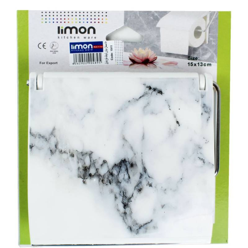 پایه رول دستمال کاغذی لیمون مدل ماربل کد IL 213