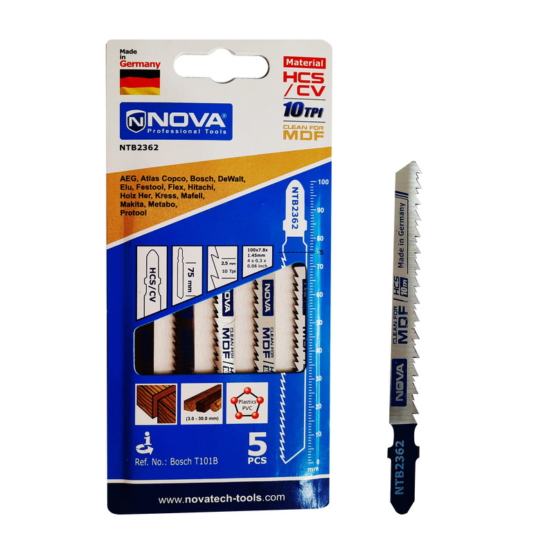 مجموعه 5 عددی تیغه اره عمودبر نووا مدل NTB2362