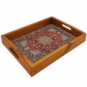 سینی چوبی مدل فرش کد 2535