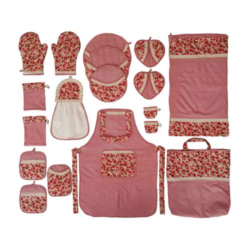 سرویس آشپزخانه 18 پارچه مدل گلدار