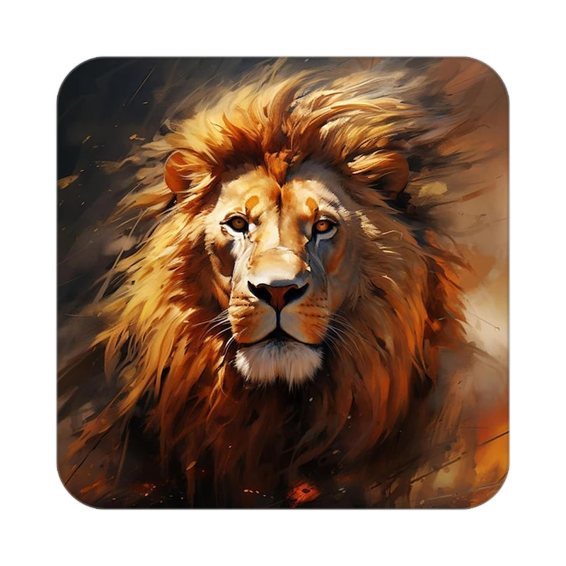 زیر لیوانی کاکتی طرح شیر مدل mp23679