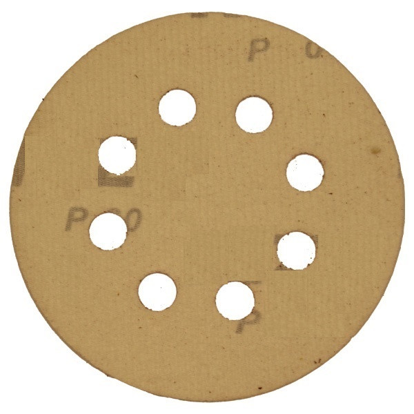 سنباده پشت کرکی مدل 125 میلیمتر 8 سوراخ  P.120 بسته 10 عددی