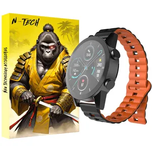  N-TECH Silicone 2C Reverse Magnetic Strap suitable for Hawei Watch GT Runner/GT3 46MM/3/3 Pro/GT2 Pro/GT2e