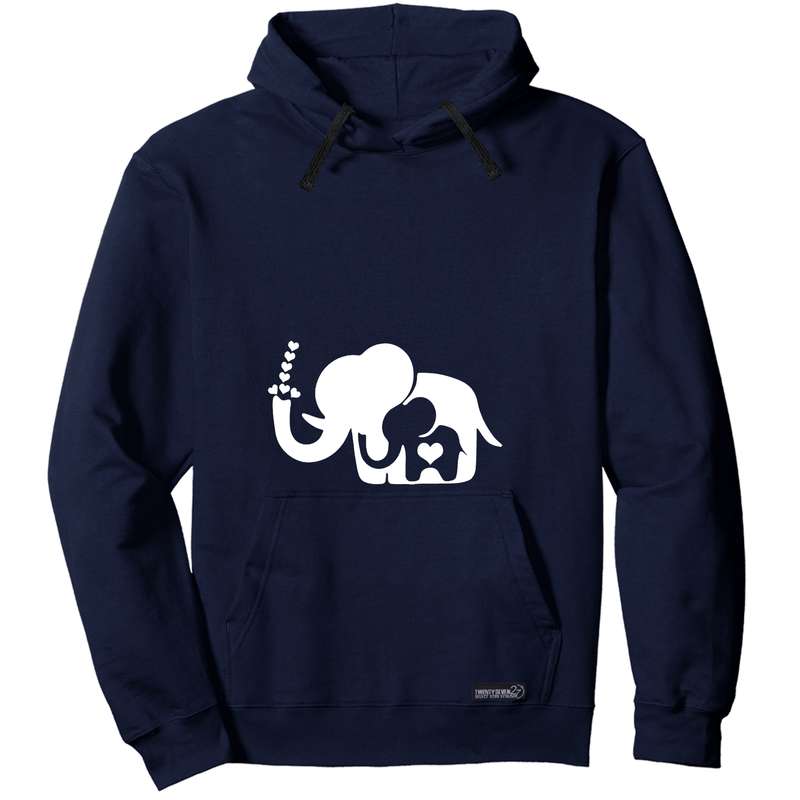 هودی زنانه 27 مدل فیل کیوت کد R02 رنگ سرمه ای