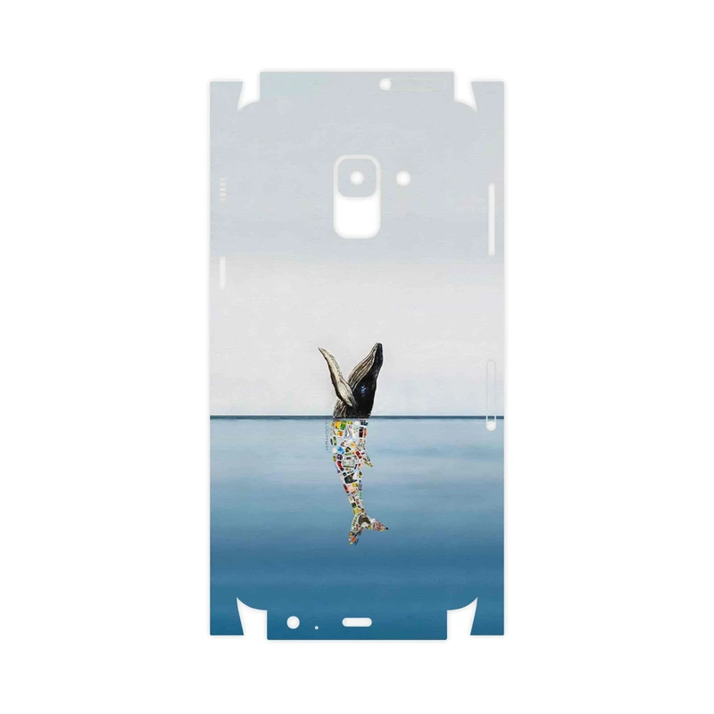 برچسب پوششی ماهوت مدل Collage of Sea Trash-FullSkin مناسب برای گوشی موبایل سامسونگ Galaxy A8 2018