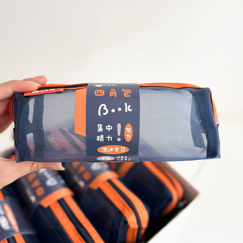 جامدادی بوک مدل توری شفاف طرح پینترستی