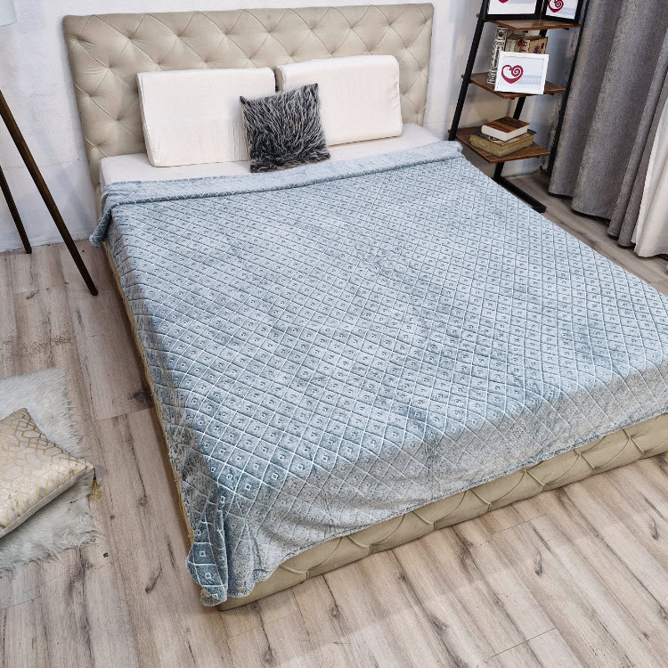 پتو مدل شبنما طرح هندسی سایز 210x220 سانتی متر