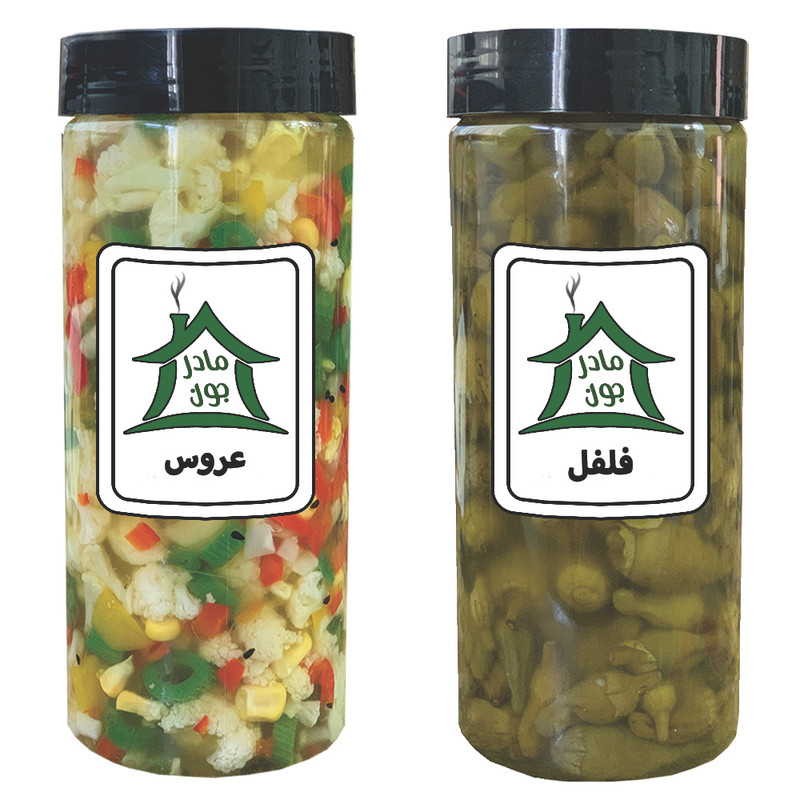 ترشی عروس و ترشی فلفل خونه مادرجون بسته 2 عددی