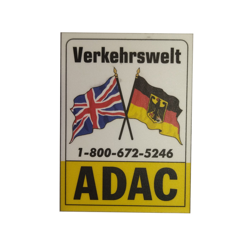 برچسب خودرو مدل لچکی اسپرت کد ADAC- ENG/GER بسته دو عددی 