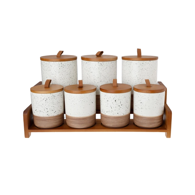 ست پاسماوری 8 پارچه مدل درب چوبی کد 001