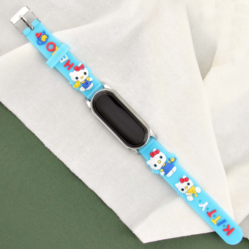 ساعت مچی دیجیتال دخترانه مدل کارتونی طرح کیتی کد WHK_071