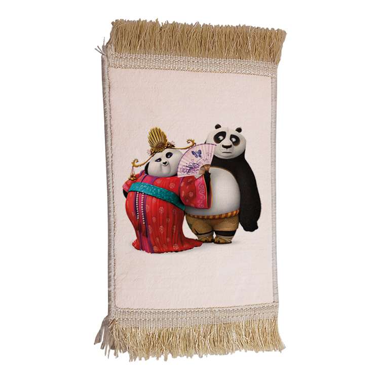 فرش ماشینی دیوارکوب مدل پاندا کونگ فو کار کد 58