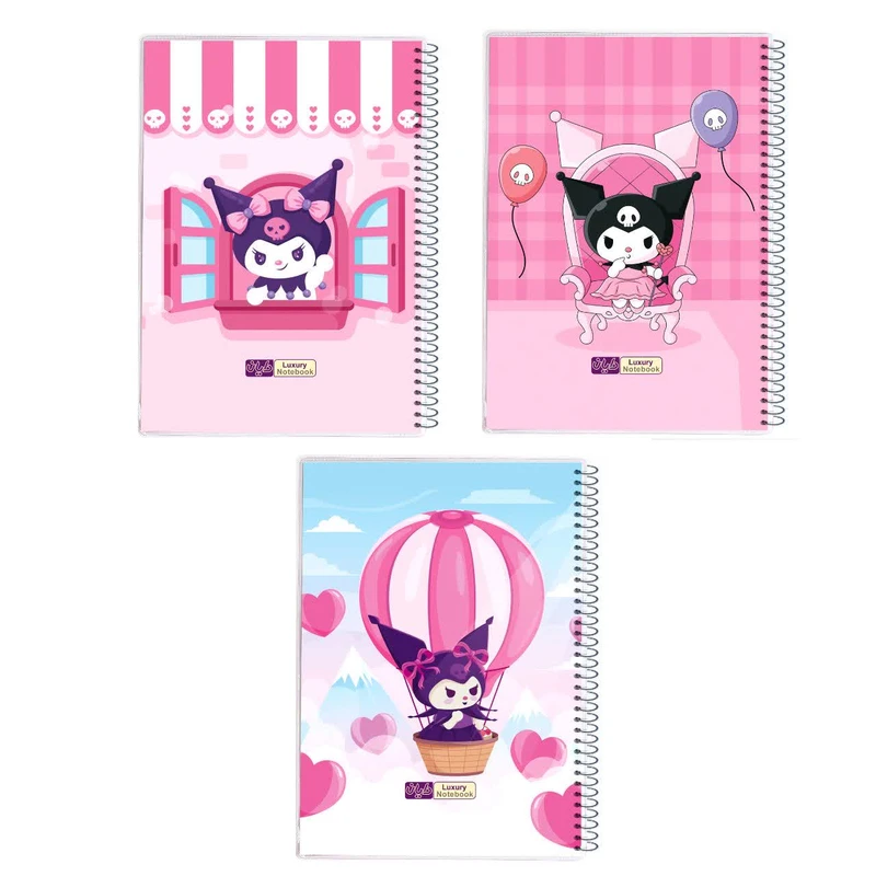 دفتر مشق 50 برگ دایان مدل حاشیه دار طرح کرومی کد 53832 بسته 3 عددی