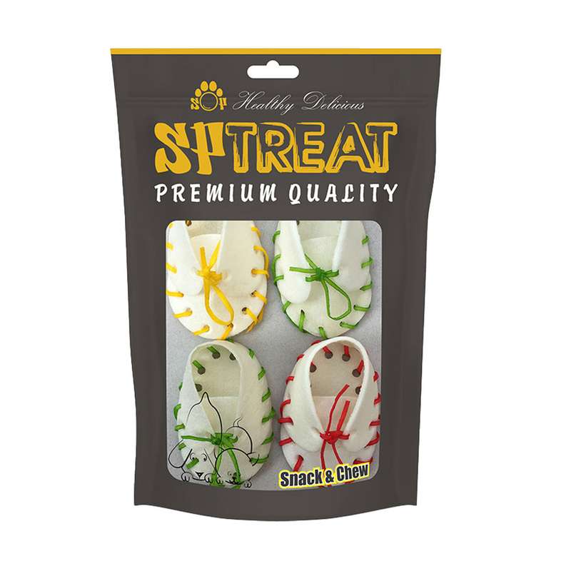 غذای تشویقی سگ اس پی تریت مدل Shoes بسته 4 عددی