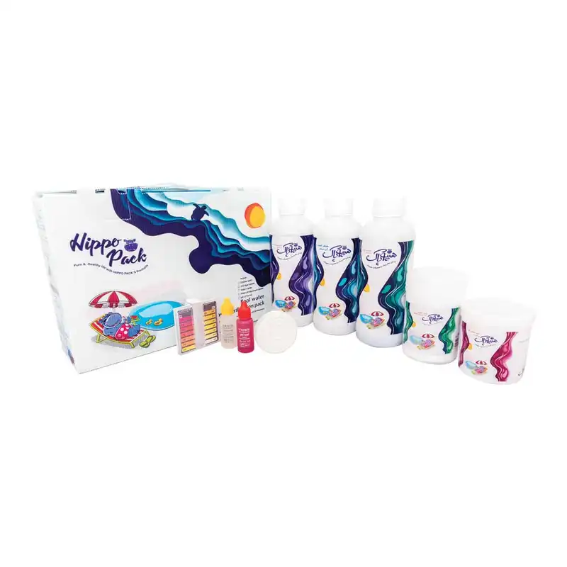 پک تصفیه و گندزدای آب استخر هیپوپاک مدل 001 مجموعه 6 عددی