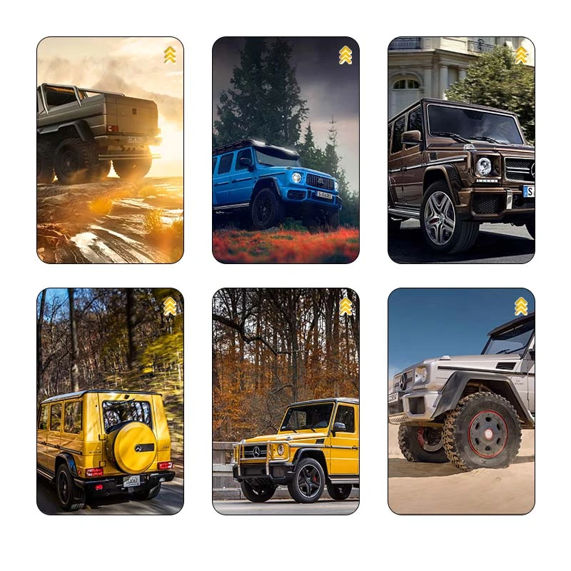 استيکر کارت کارنيکا طرح مرسدس‑ا ام جی G۶۳ Mercedes‑AMG G63 کد 73197 مجموعه 6 عددی