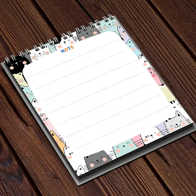 دفترچه یادداشت موتی طرح گربه