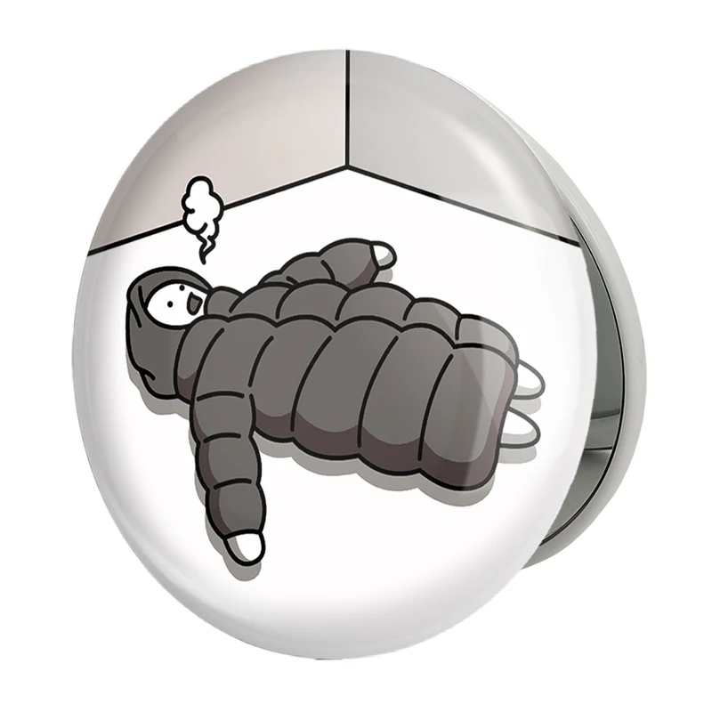 آینه جیبی خندالو طرح تنبل خسته مدل تاشو کد 29411