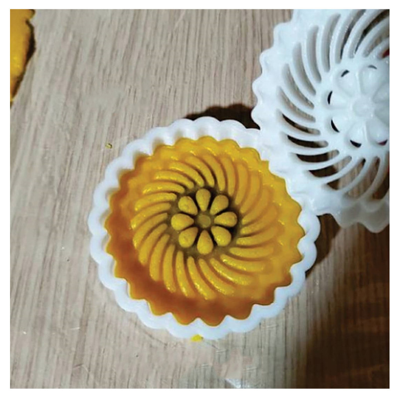 قالب شیرینی مدل کلمپه طرح دور دوخت مجموعه 2 عددی