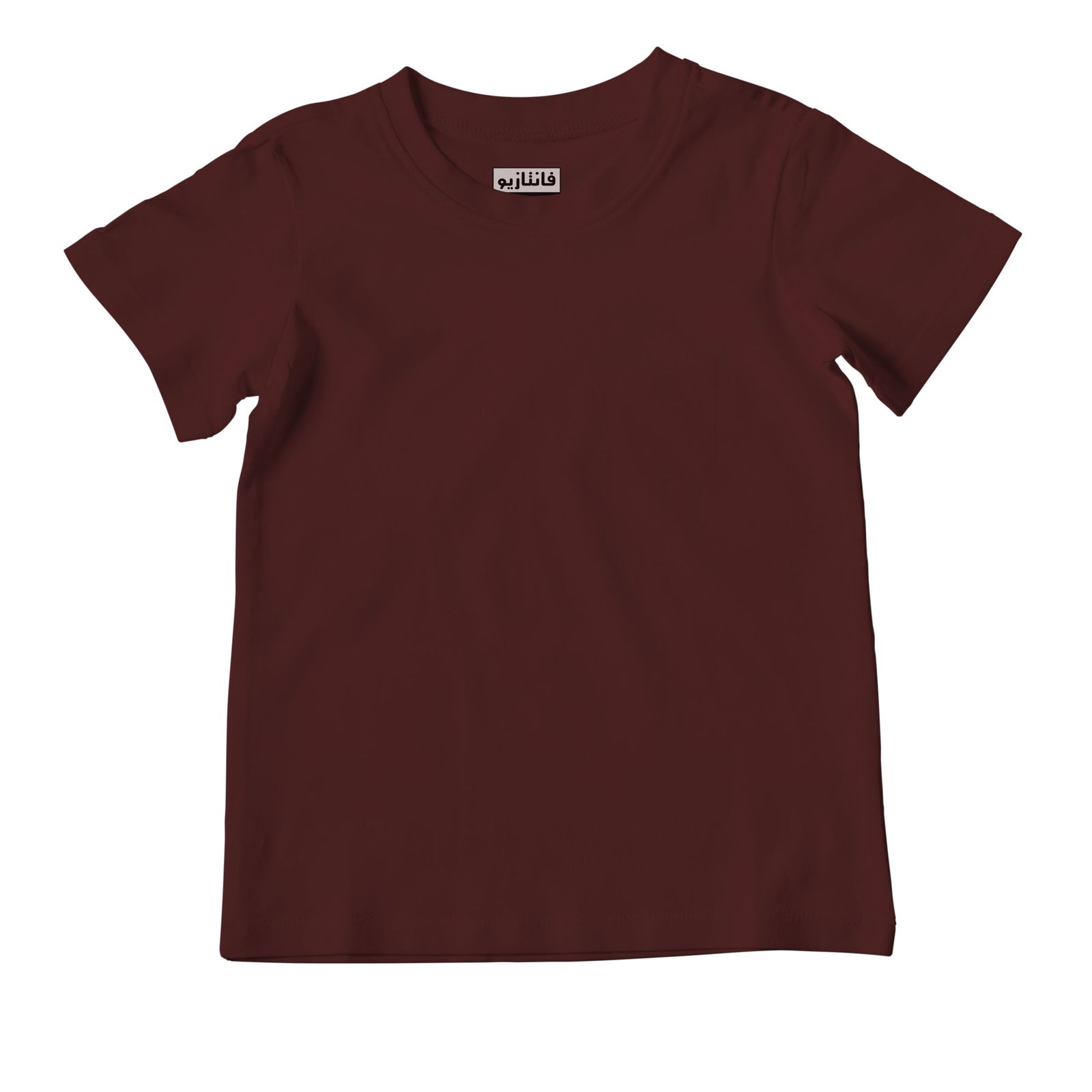 تی شرت آستین کوتاه دخترانه فانتازیو مدل یونی کد 238 رنگ زرشکی -  - 1