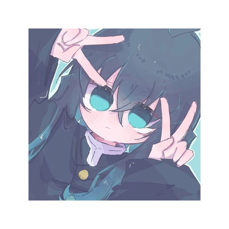 استیکر لپ تاپ و موبایل مدل انیمه طرح شیطان کش مویچیرو توکیتو demon slayer Muichiro Tokito کد 371